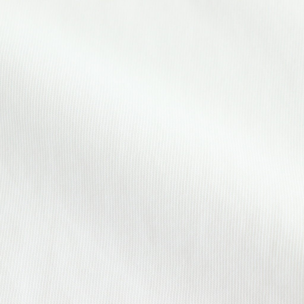FOB6T - 微強撚綿天竺 6分袖カットソー #00 White [SN_FR0902T6]