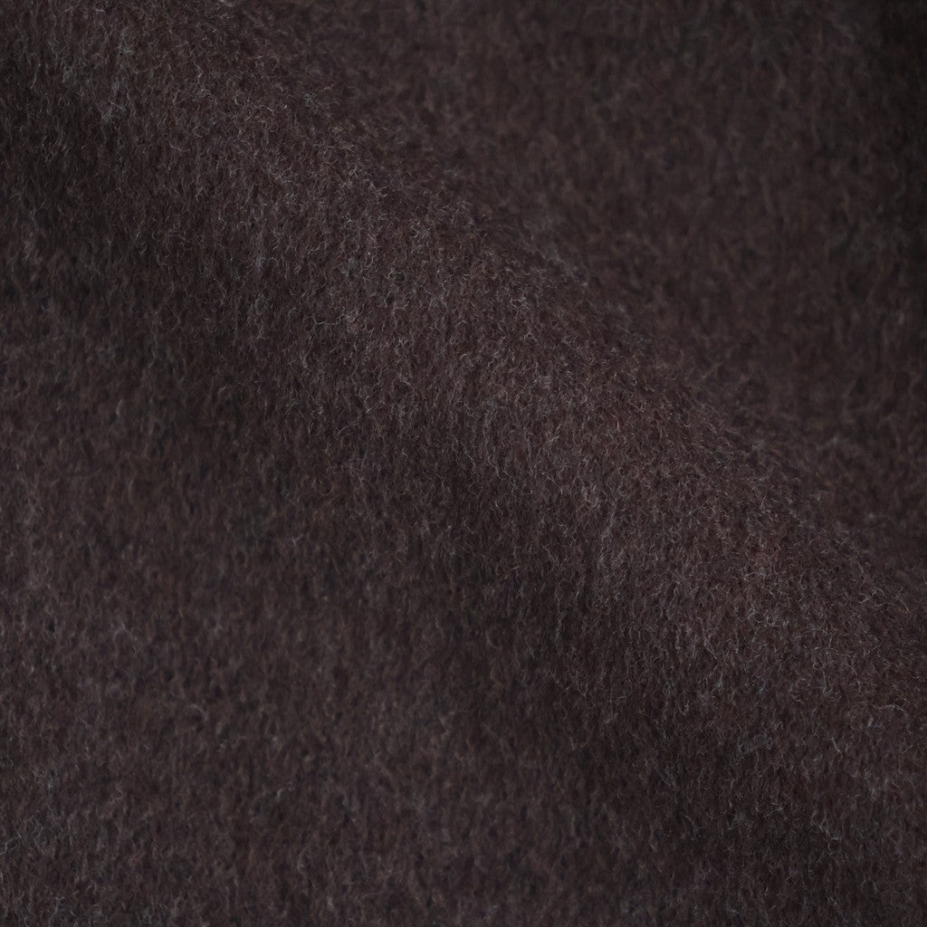 SUPER FINE WOOL MOSSER SHAWL COLLAR COAT #TOP BROWN [A26AC02WM]