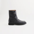 LEATHER WORK BOOTS #BLACK [A25AS01QD]