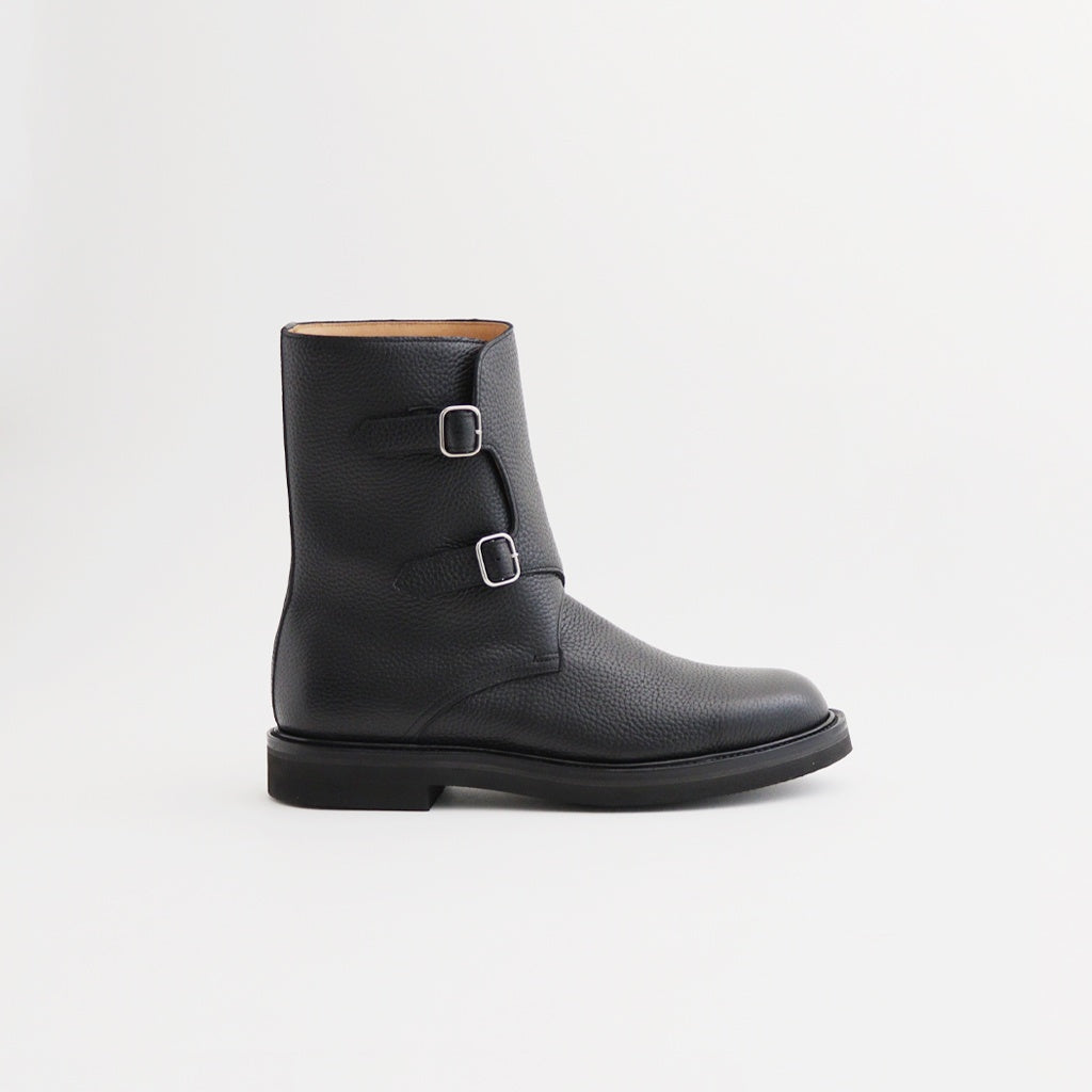LEATHER WORK BOOTS #BLACK [A25AS01QD]