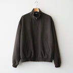 BABY CAMEL FLANNEL ZIP BLOUSON #DARK BROWN [A26AB03BF]