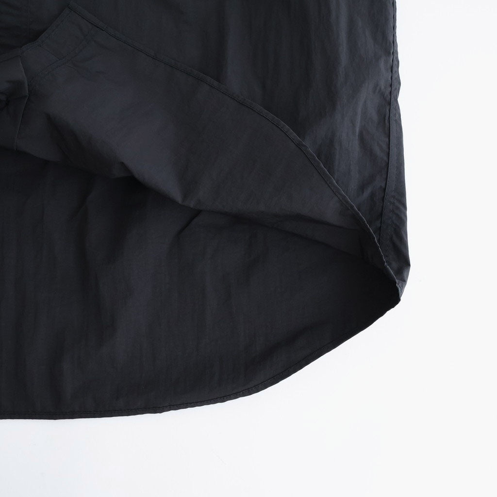 ナイロンタッサー S/S シャツ #BLACK [HQ-B021-051]