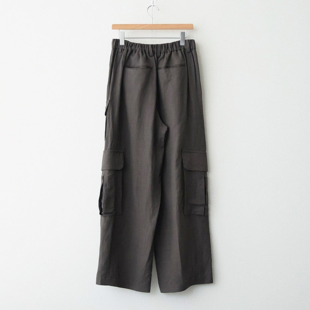 VIS/LI/RA TWILL CARGO TROUSERS #KHAKI BROWN [ST.1434]