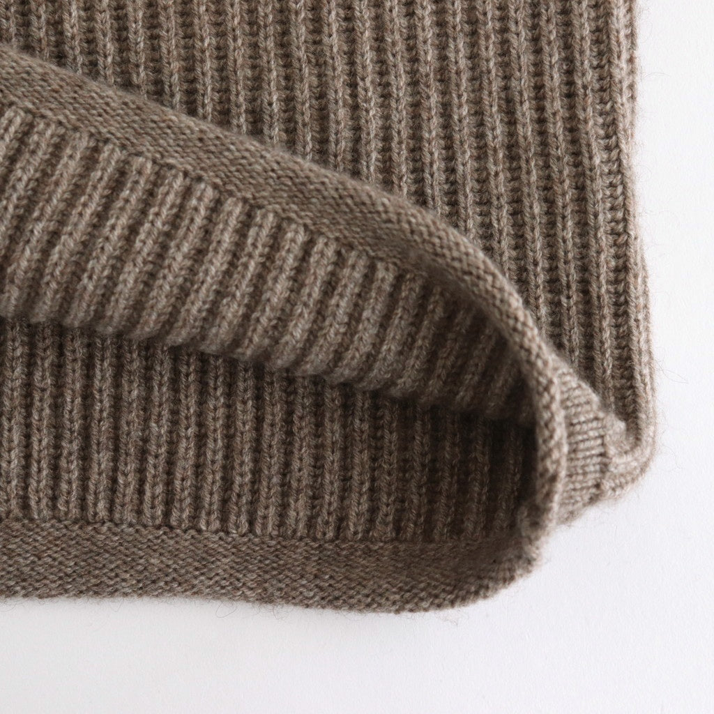 COMFORT BLEND YARN LOOSE FIT SWEATER #BROWN [N0011]