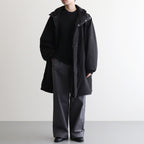 OVERSIZED PADDED HOODY COAT #BLACK [ST.1214]