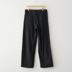 SILK NEP DENIM 5P WIDE PANTS #BLACK [A26SP01SD]