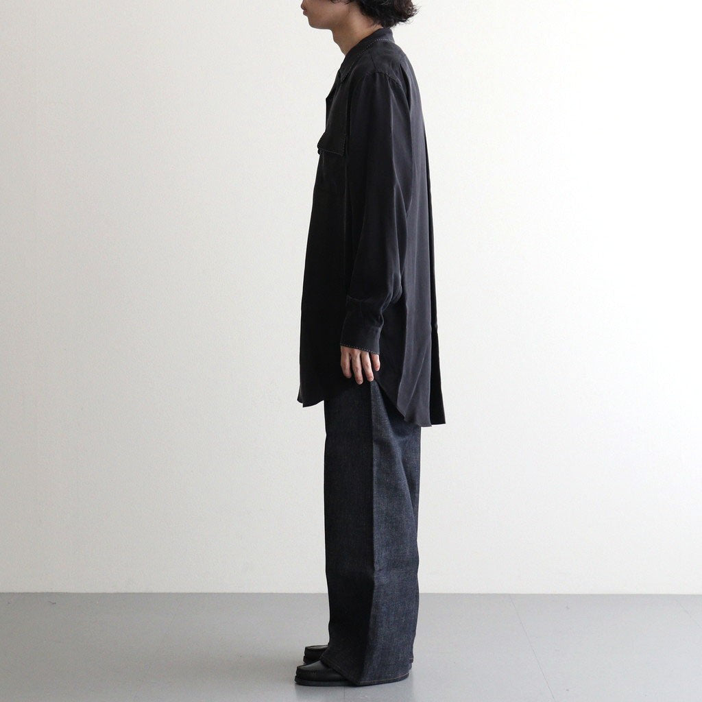 TOP STITCH SHIRT #BLACK [26330507]
