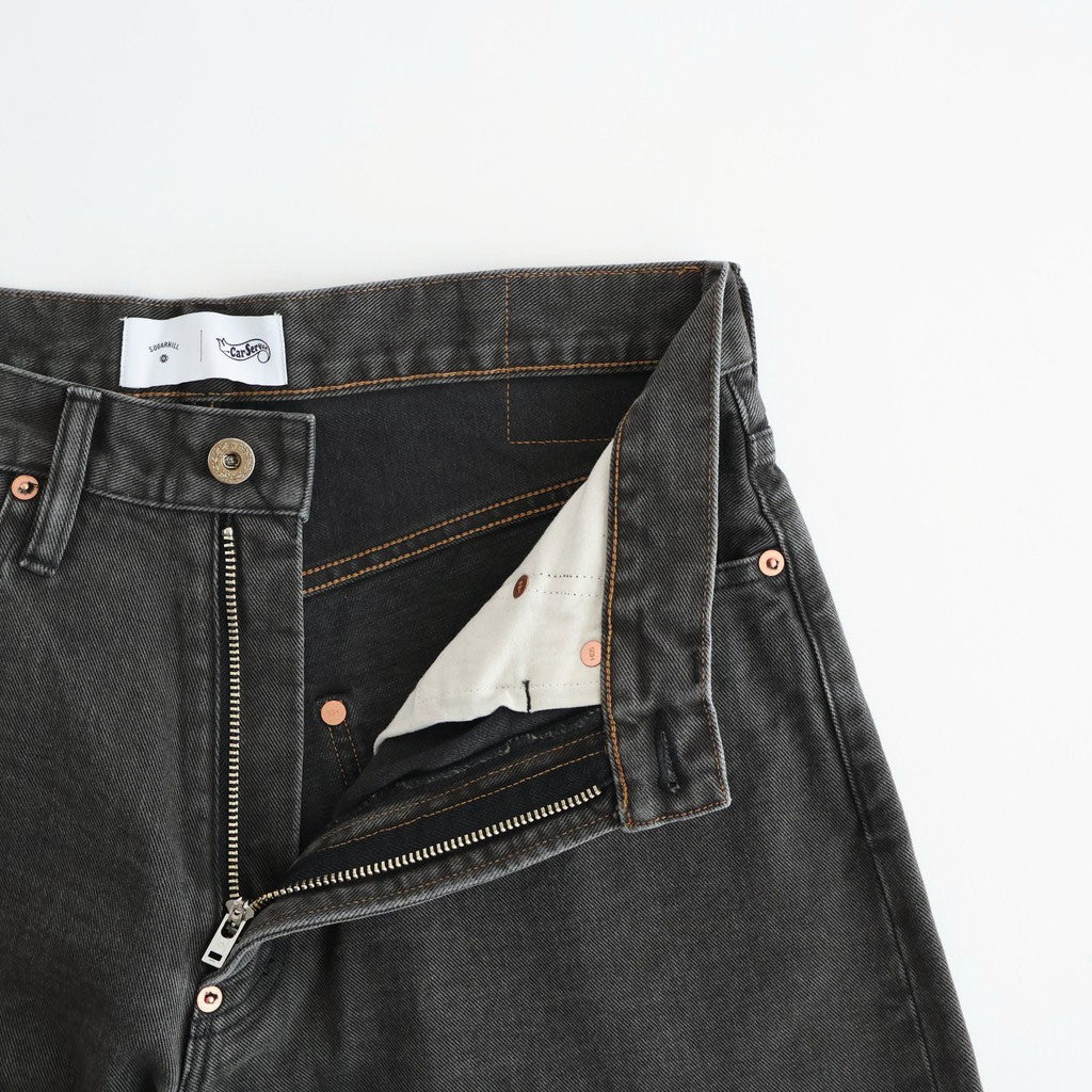 CS MODERN DENIM BUGGY SHORT CUT #GUNMETAL BLACK [26880405]