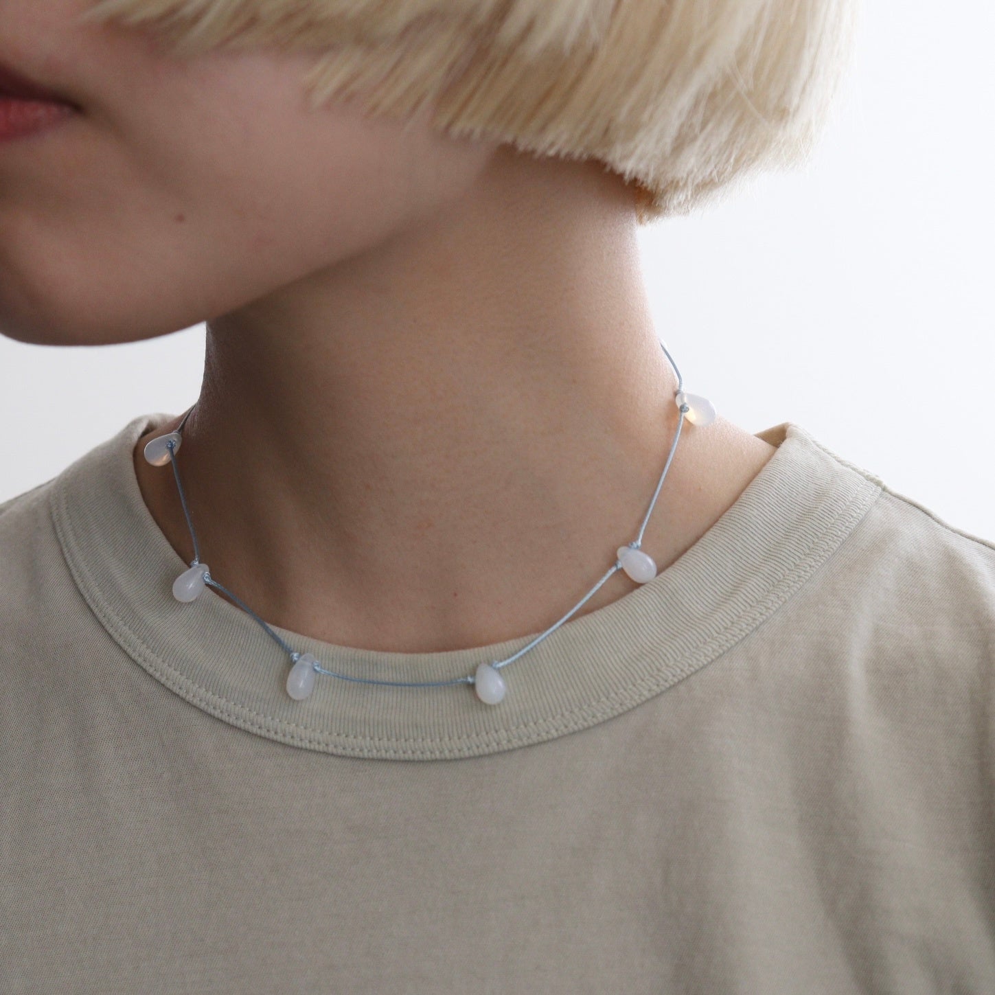 Glass Beads Choker #I/BLU [12610905]