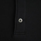 AZUMA Terry Pullover Polo Sweat #BLACK [GU263-70251B]