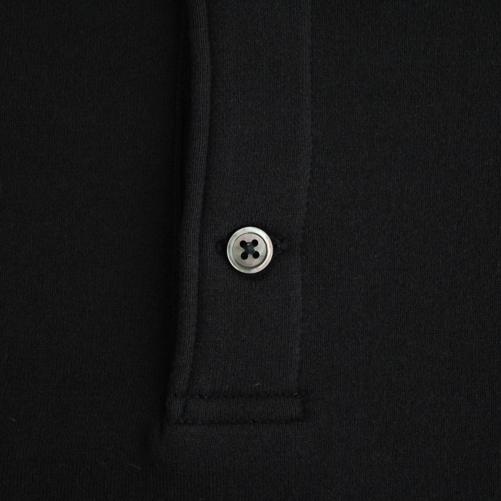 AZUMA Terry Pullover Polo Sweat #BLACK [GU263-70251B]