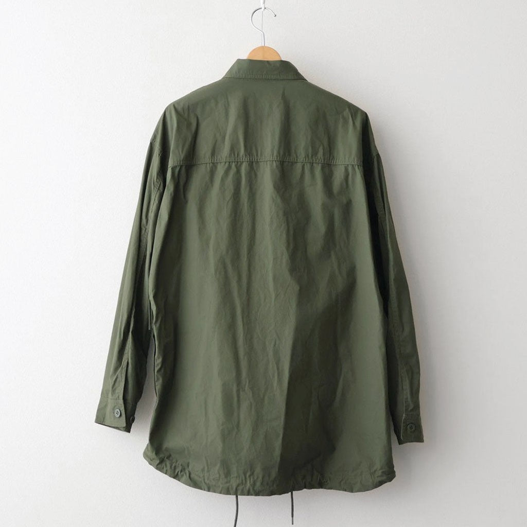 綿ウェザー 製品洗シャツジャケット #KHAKI [HP-B024-051]