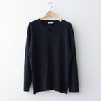 KEY-NECK PULLOVER #BLACK [N0030]