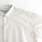 ショートスリーブトレンチシャツ #WHITE STRIPE [D126-T624]