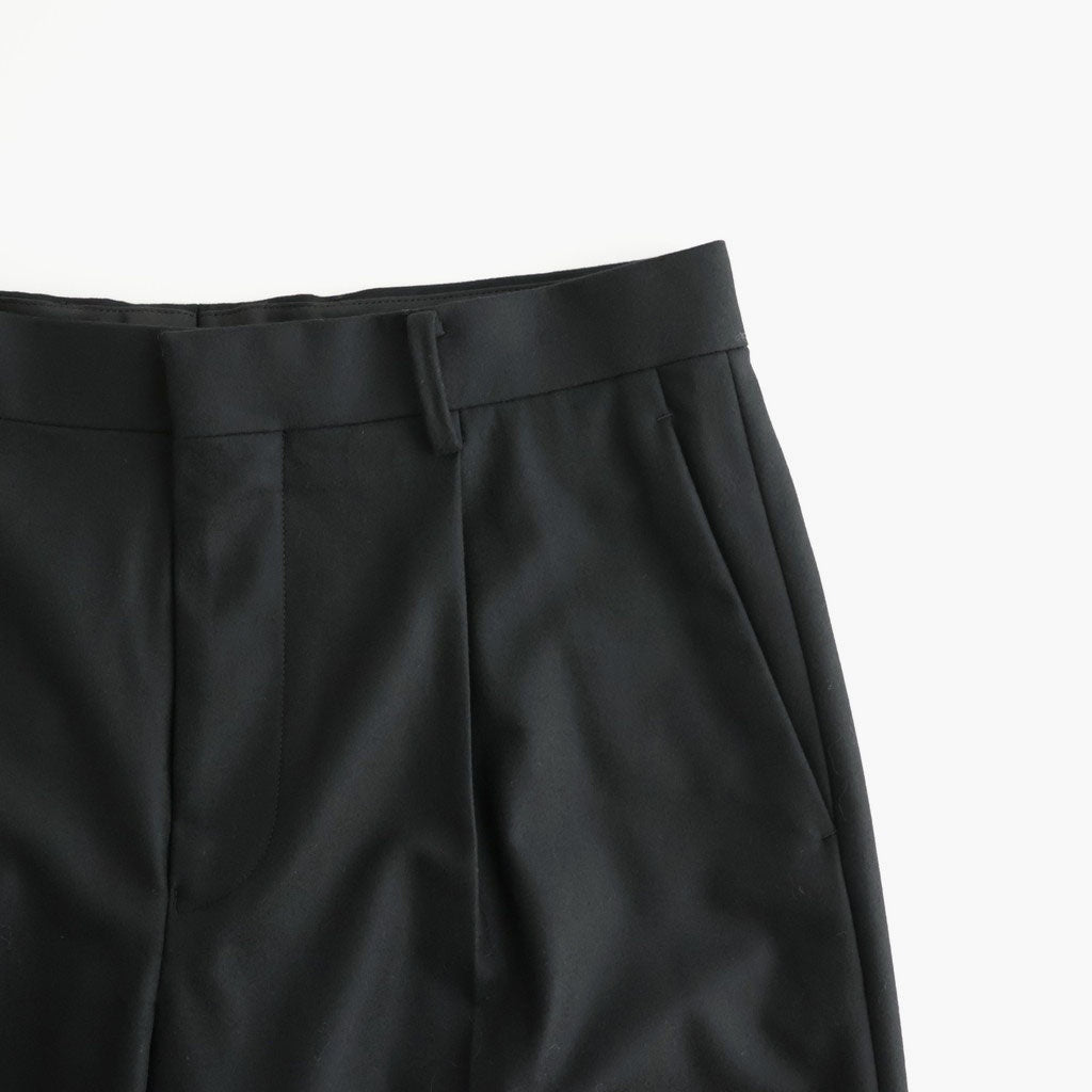 MERINO COLLEGE FLANNEL STANDARD PANTS #BLACK [PRAGLW0900]