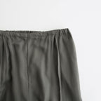 Modal Front Flat 1pleated Easy Trousers #CHARCOAL [YK26SS01216P]