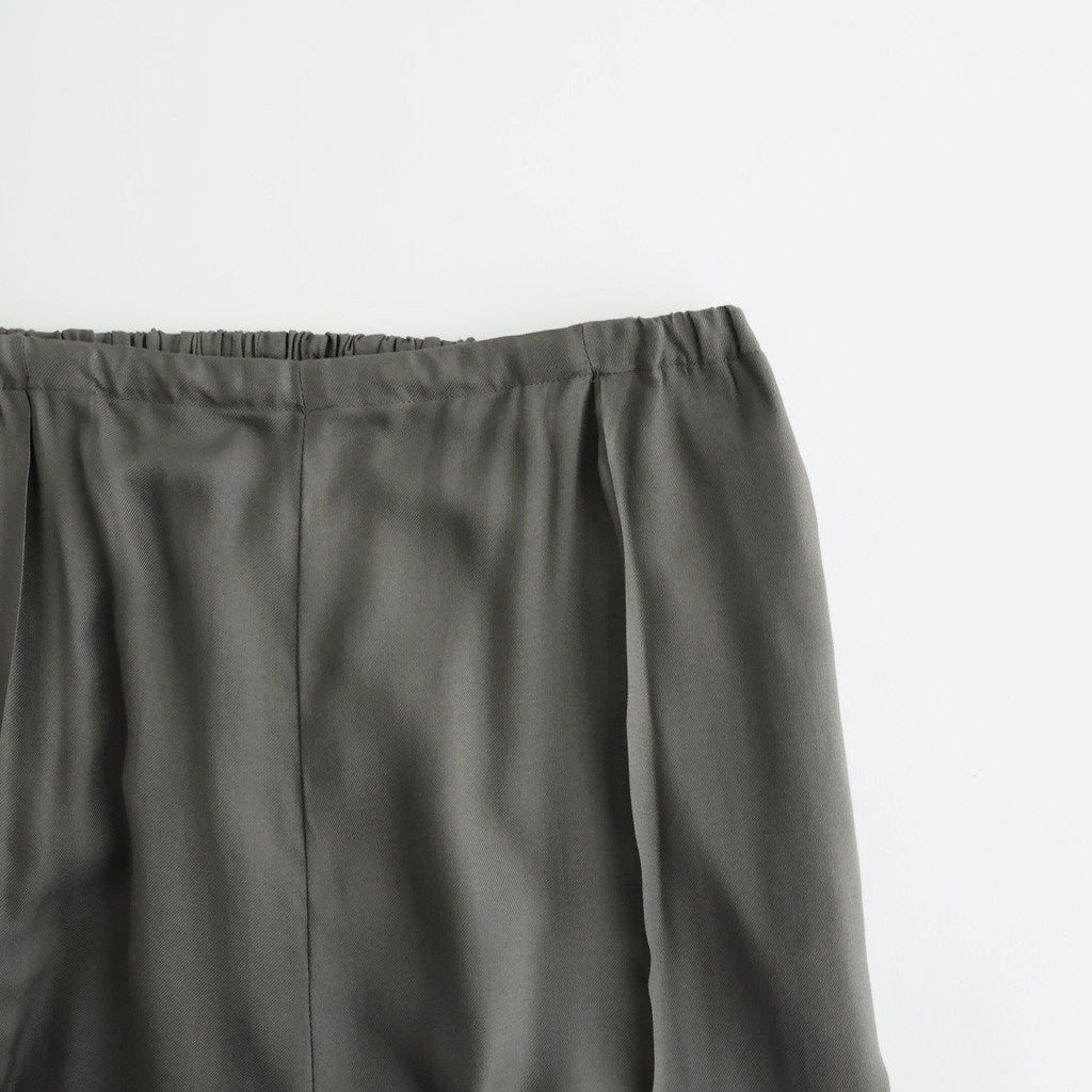 Modal Front Flat 1pleated Easy Trousers #CHARCOAL [YK26SS01216P]