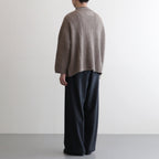 COMFORT BLEND YARN LOOSE FIT SWEATER #BROWN [N0011]
