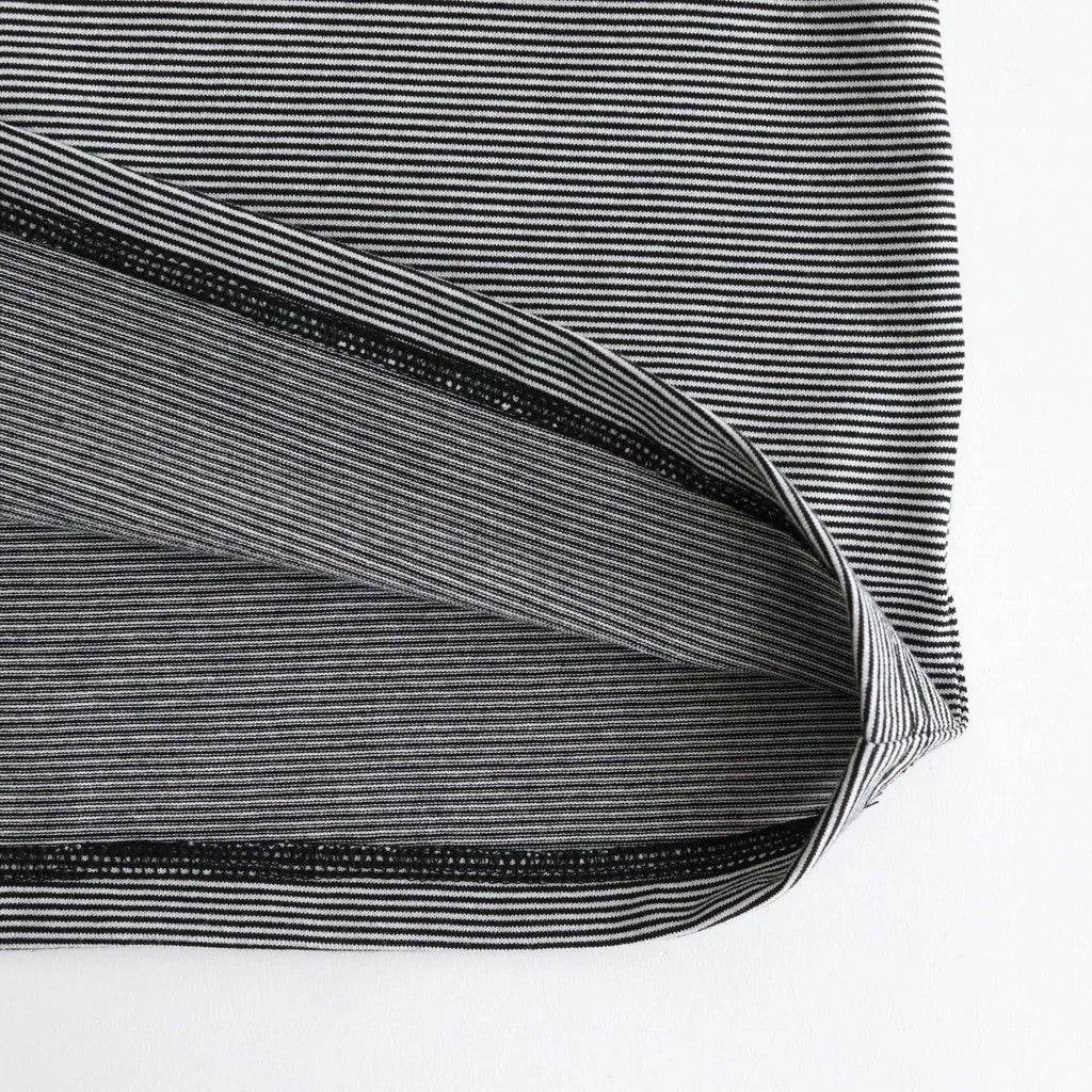 MICRO BORDER S/S TEE #WHITE × BLACK [FSC261-70167]