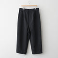 ウールポプリン トラウザーズ #BLACK [HQ-P102-051]