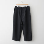 ウールポプリン トラウザーズ #BLACK [HQ-P102-051]