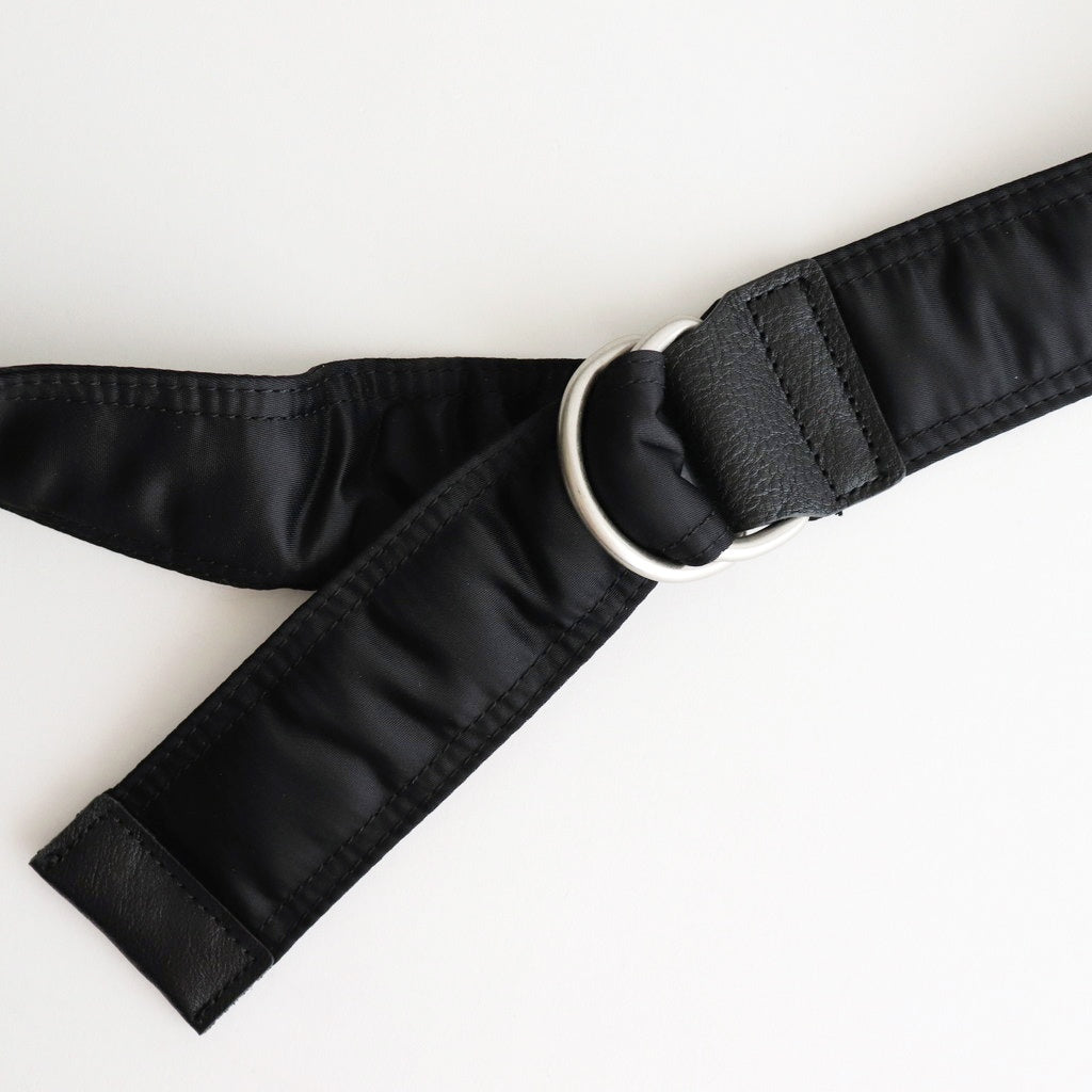 綿ナイロンダブルツイルショルダーバッグ #BLACK [HP-K204-051]