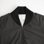 FIBRIL NYLON SATIN FLIGHT JACKET #CHARCOAL GRAY [JKAGLW0200]