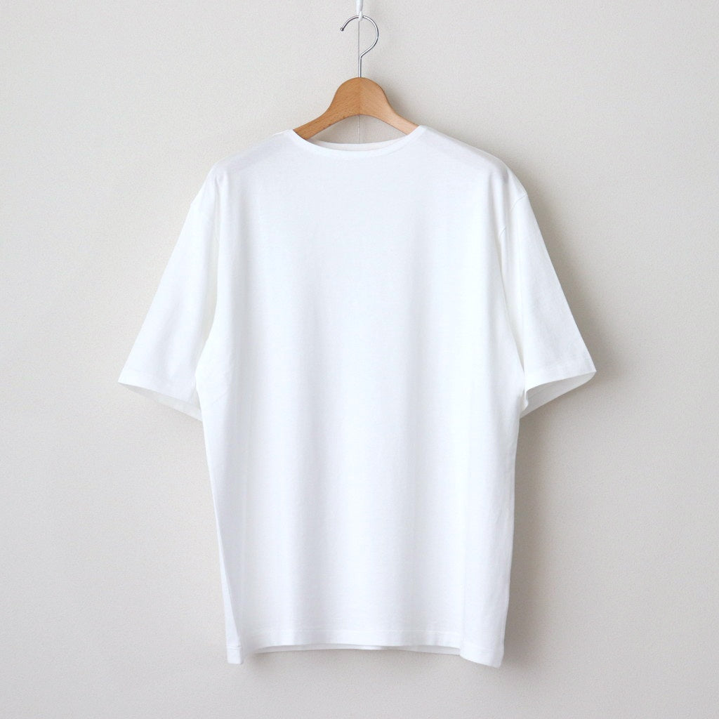 LUSTER PLAITING BOAT NECK TEE #WHITE [A00P04GT]