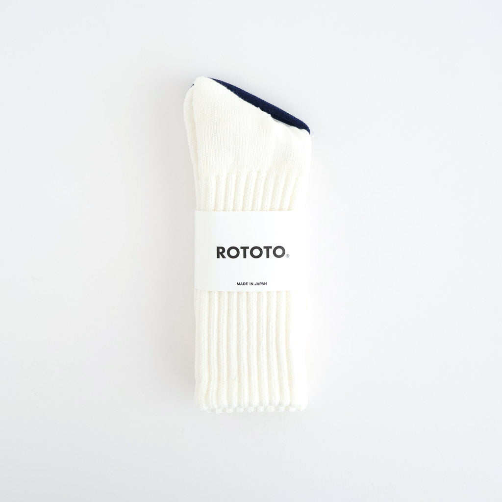 LOOSE PILE CREW SOCKS #WHITE [R1334-AW25]