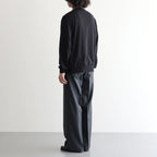 SUPER LIGHT WOOL TWO-TUCK SLACKS #TOP CHARCOAL [A26AP05OS]