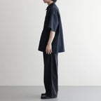 Solotex Twill S/S Oversized Box Shirt #NAVY [GM261-50159B]
