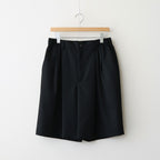 WIDE EASY SHORT TROUSERS #BLACK [ST.1435]