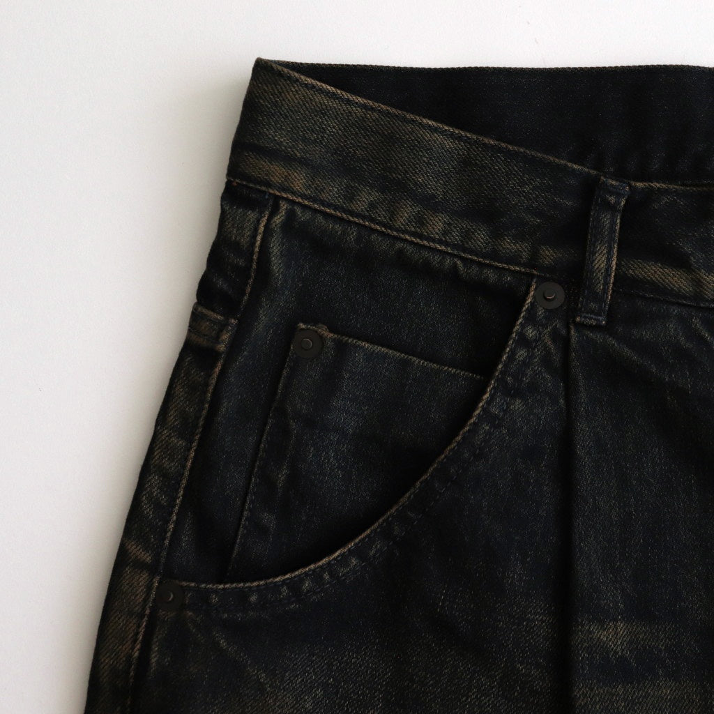 6ポケットオーバーダイデニムバギーPT #DARK INDIGO [D125-P539]