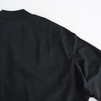 綿ナイロン裏毛 カーディガン #BLACK [HQ-T007-051]