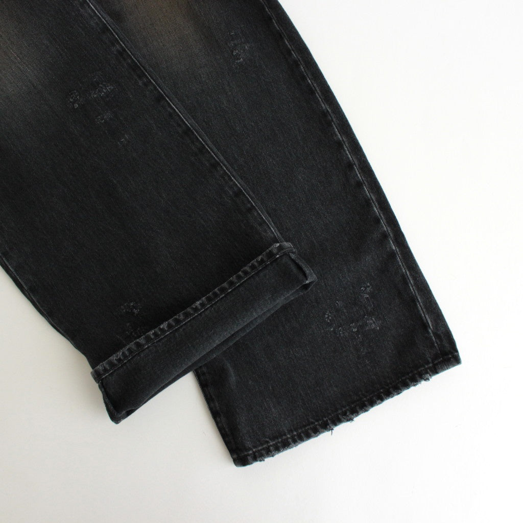 FLARE DENIM JEANS #BLACK [ST.1235]