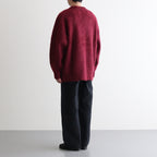 MOHAIR CARDIGAN #BURGUNDY [H2302-K012]