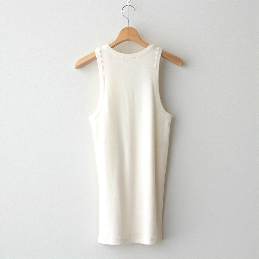 ORGANIC SOFT RIB TANK TOP #IVORY [A25ST02OT] - ciacura 三重県