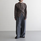 ROYAL CASHMERE FUR CREWNECK CARDIGAN #BROWN(035) [KRAGGW0903]