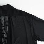 SHEER STRING SHIRT #BLACK [26440513]
