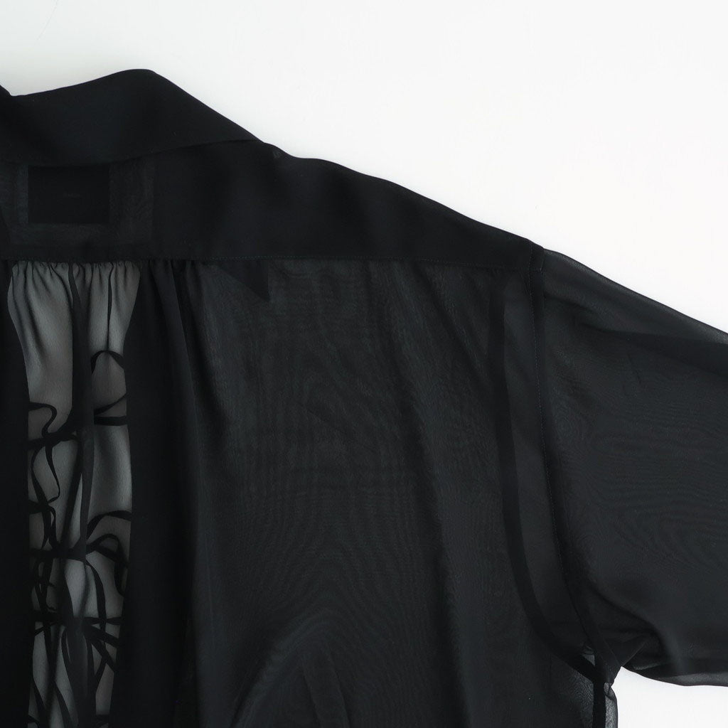 SHEER STRING SHIRT #BLACK [26440513]