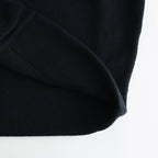 EXTRA FINE WOOL KNIT TUCKED CARDIGAN #BLACK [ST.1298]