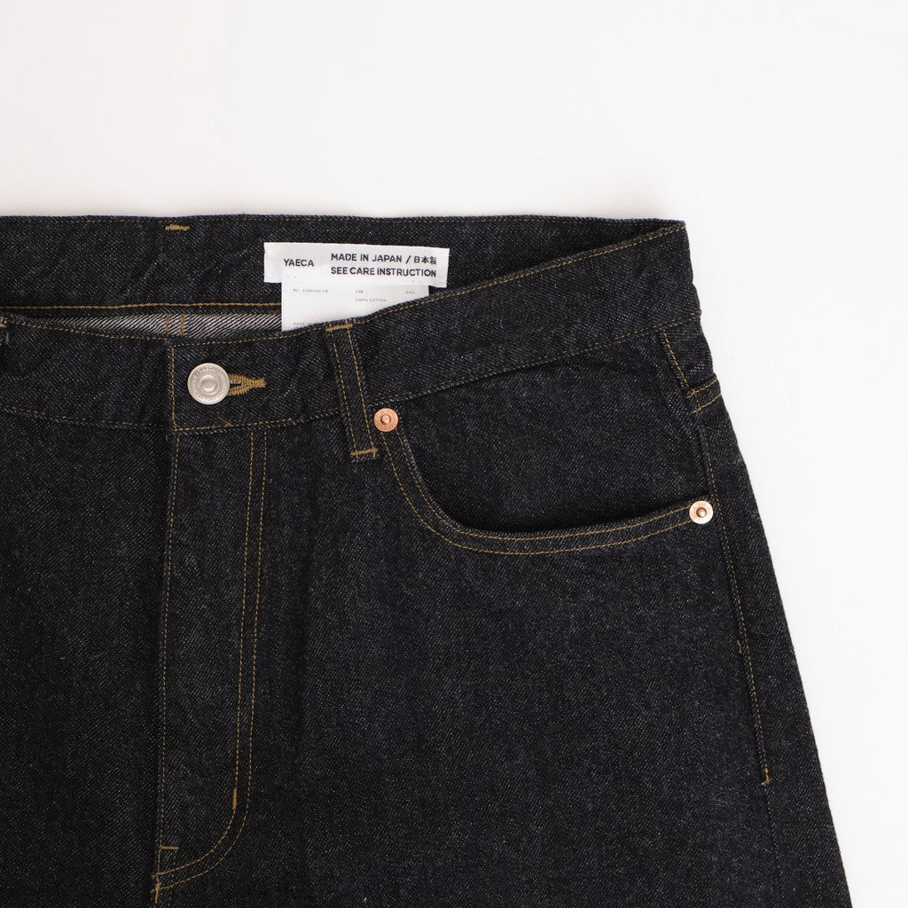 DENIM PANTS - WIDE STRAIGHT #black [13-13B]