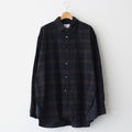 OVERSIZED LAYERED FLANNEL SHIRT #DARK NAVY CHECK [ST.463]