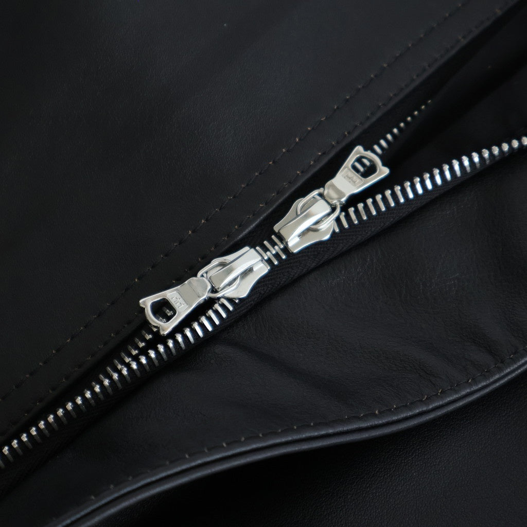 COW LEATHER VINTAGE FLIGHT JACKET #BLACK [ST.1381]