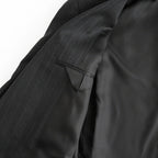 BLUEFACED WOOL JACKET #CHARCOAL NAVY STRIPE [A26AJ03BS]