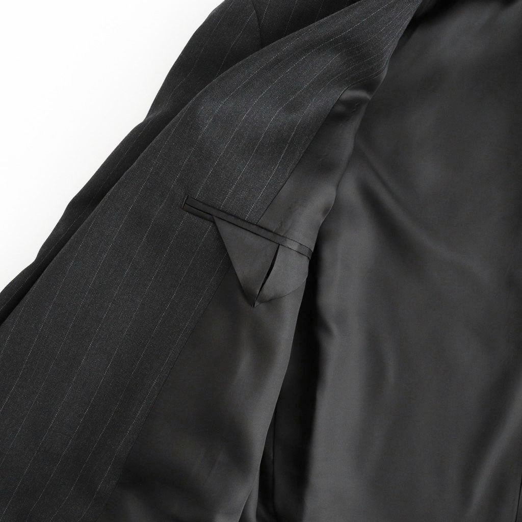 BLUEFACED WOOL JACKET #CHARCOAL NAVY STRIPE [A26AJ03BS]