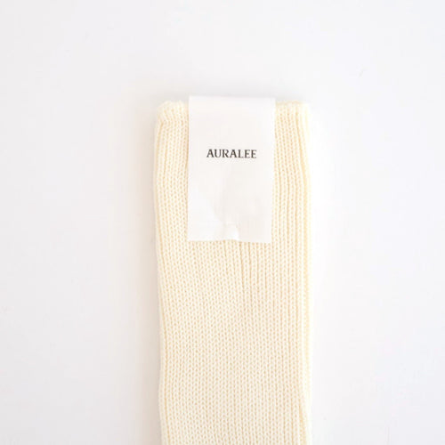 COTTON LOW GAUGE SOCKS #IVORY [A26SS03SX-W]