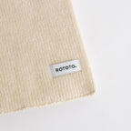 MERINO LAMBS WOOL SOCKSTOLE #OFF WHITE [R5128-AW25]