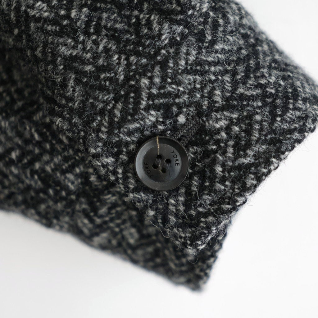 Herringborn Tweed Zip Blouson #Black [YK26FW01314B]