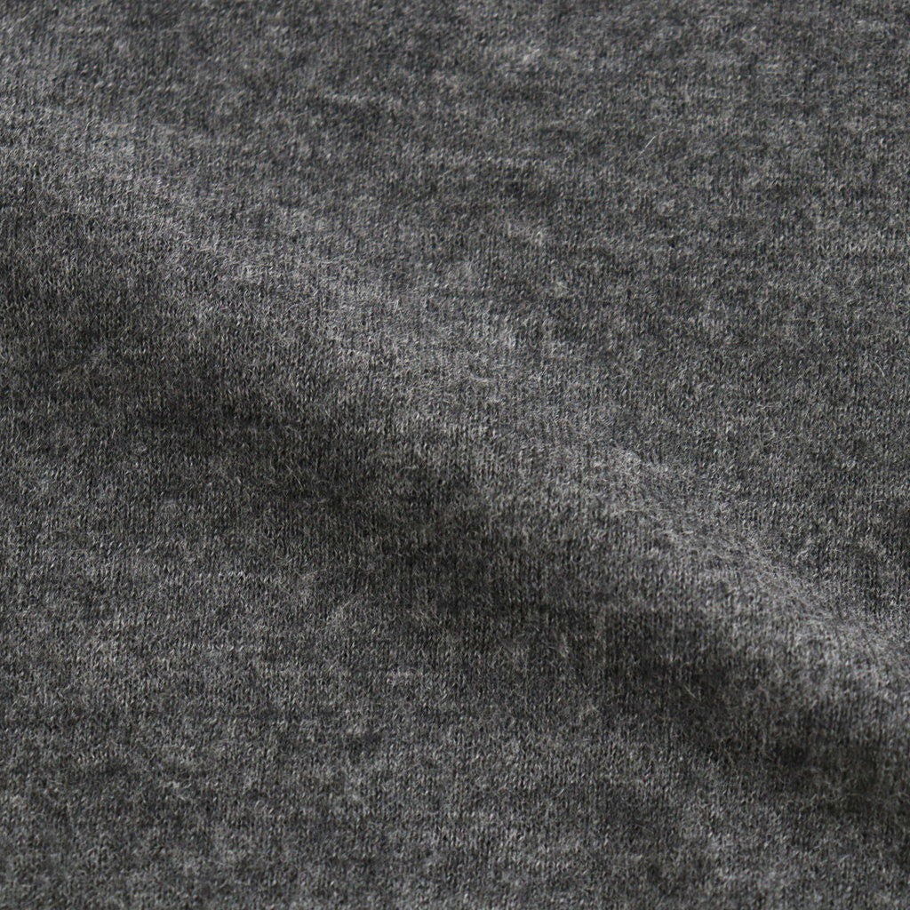 HIGH GAUGE SOFT CASHMERE KNIT SHIRT CARDIGAN #CHARCOAL [A26AC03SM]